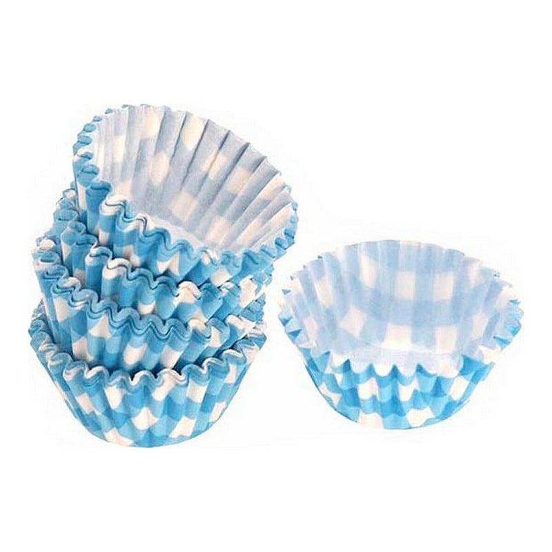 Set of Cake Tins Blue Disposable (100 pcs)