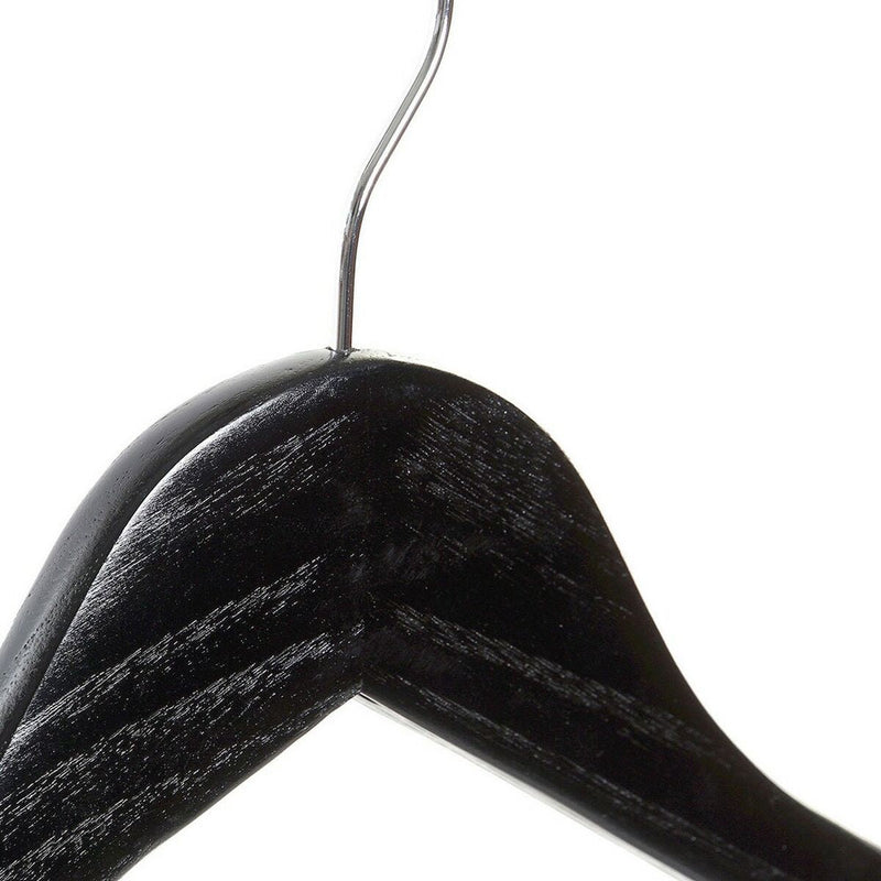 Set of Clothes Hangers DKD Home Decor Black Wood Metal (3 pcs) (45 x 1.3 x 22 cm) (3 pcs)