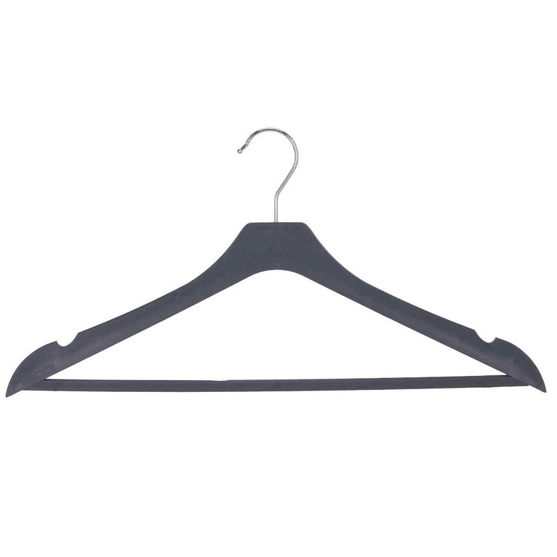 Set of Clothes Hangers Grey Plastic 24 Units (22 x 6 x 44 cm)