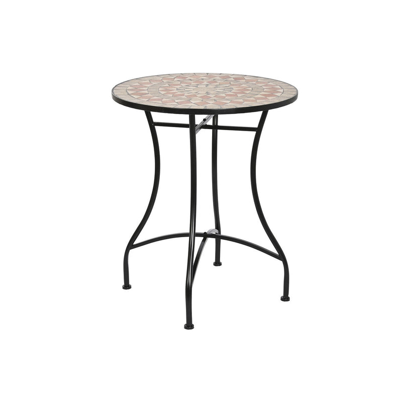 Side table DKD Home Decor Brown Metal Stone (60 x 60 x 72 cm)