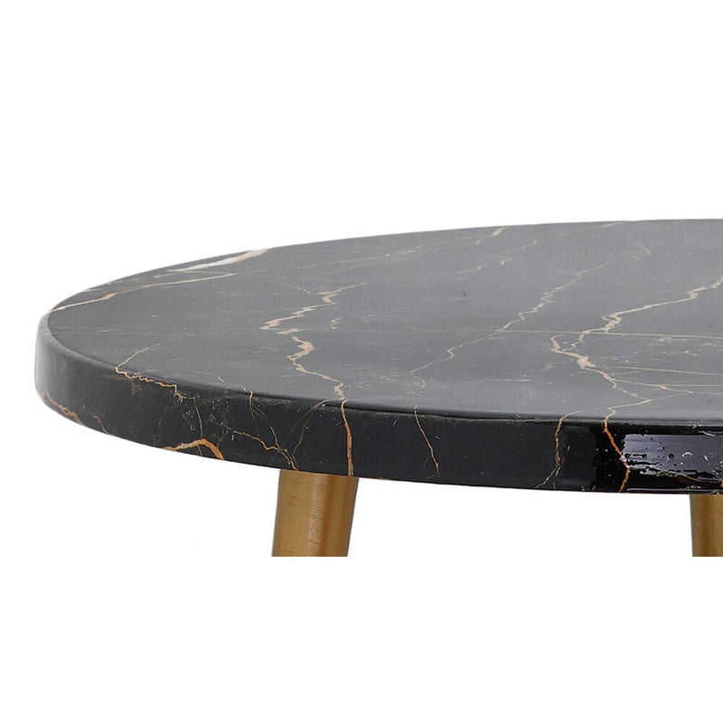 Side table DKD Home Decor Golden Brown Aluminium (46 x 46 x 46 cm)