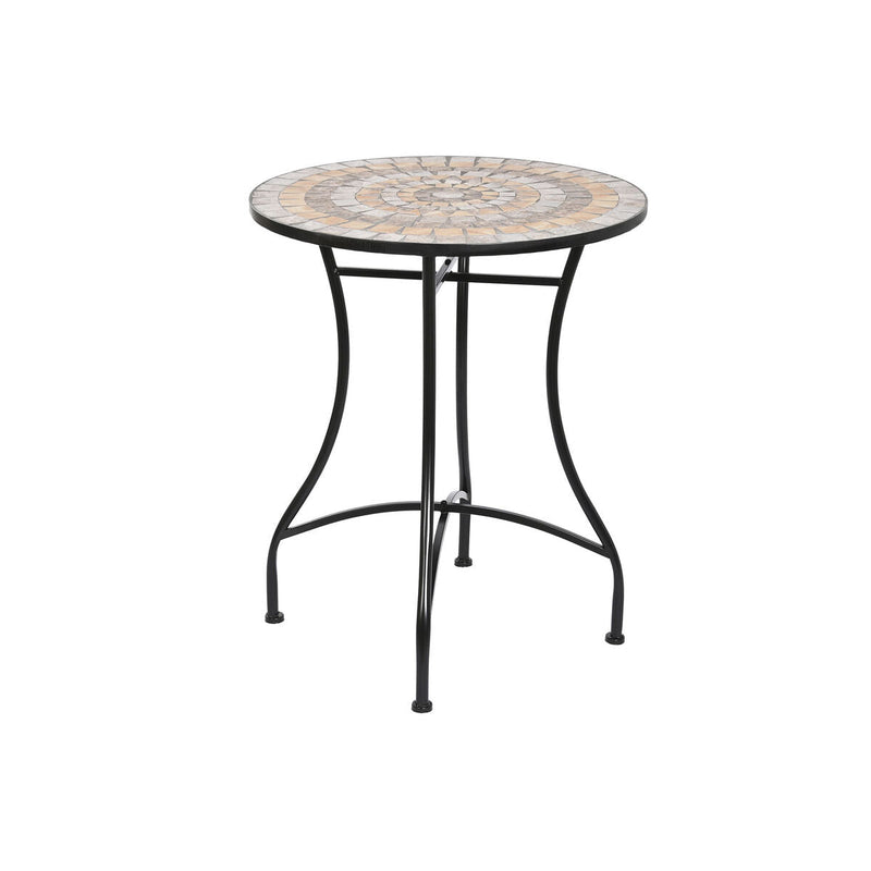 Side table DKD Home Decor Grey Metal Stone (60 x 60 x 72 cm)