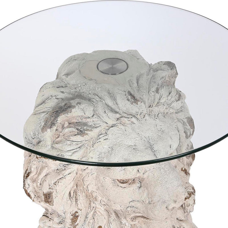 Side table DKD Home Decor Lion Grey Magnesium (52 x 44 x 72 cm)