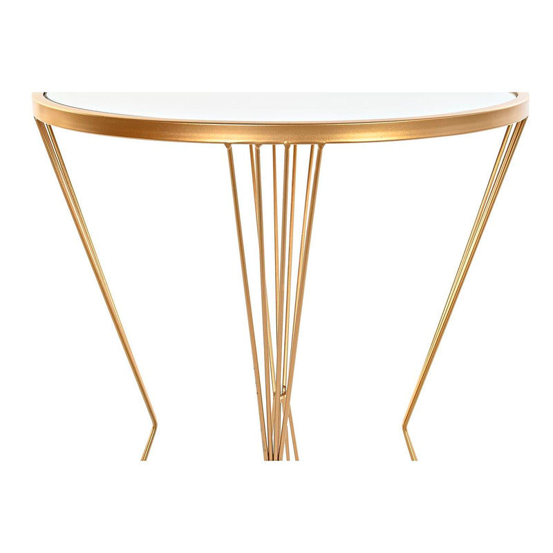 Side table DKD Home Decor Mirror Golden Metal (40 x 40 x 55 cm)