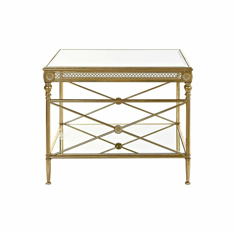 Side table DKD Home Decor Mirror Golden Metal Arab (62 x 62 x 51 cm)
