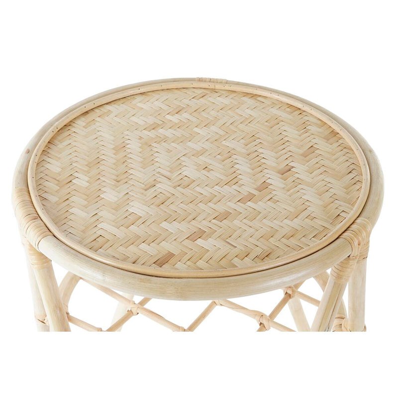 Side table DKD Home Decor Natural Bamboo (40 x 40 x 46 cm)