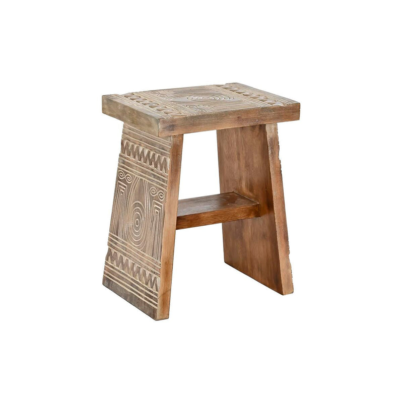 Side table DKD Home Decor Natural White Albasia wood (41 x 30,5 x 50 cm) (40 x 30 x 50 cm)