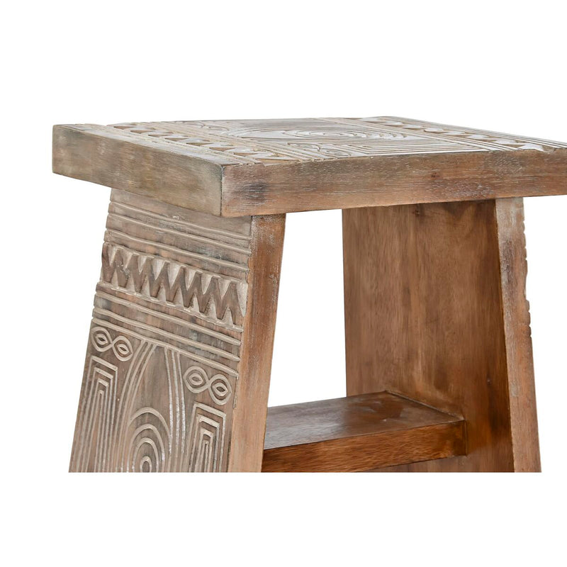 Side table DKD Home Decor Natural White Albasia wood (41 x 30,5 x 50 cm) (40 x 30 x 50 cm)