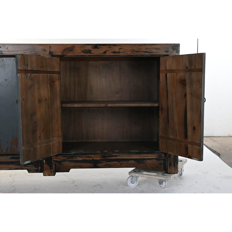 Sideboard DKD Home Decor Black Blue Wood Brown (170 x 48 x 85 cm)