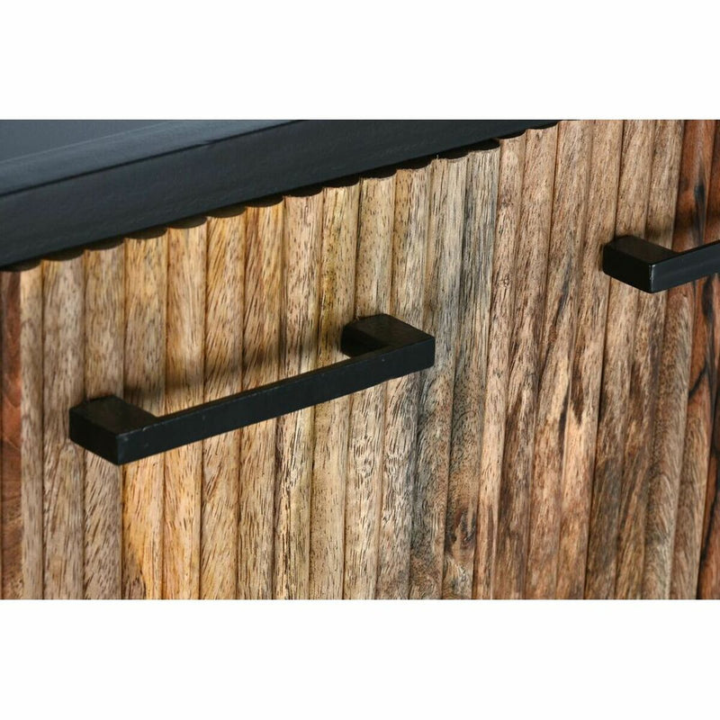 Sideboard DKD Home Decor Brown Black Metal Mango wood