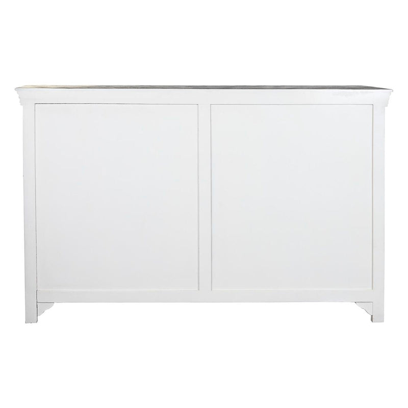 Sideboard DKD Home Decor Crystal Grey White Dark brown Mango wood (165 x 45,7 x 105,4 cm)