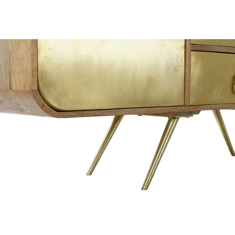 Sideboard DKD Home Decor Golden Brass Mango wood (152 x 40 x 78 cm)