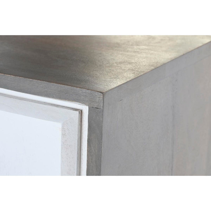Sideboard DKD Home Decor Grey Golden White Brass Mango wood (93 x 41 x 114 cm)