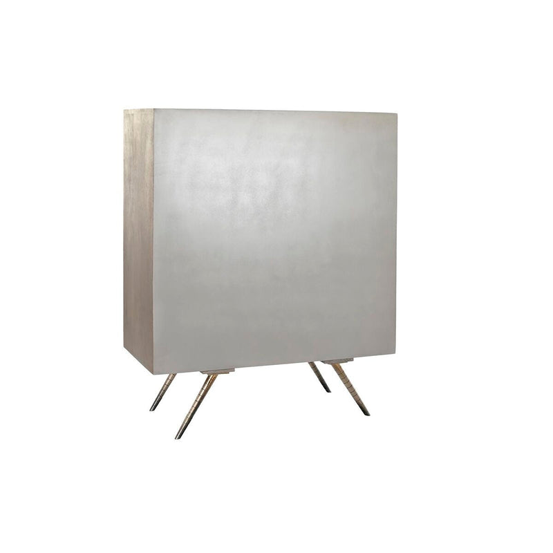 Sideboard DKD Home Decor Grey Golden White Brass Mango wood (93 x 41 x 114 cm)