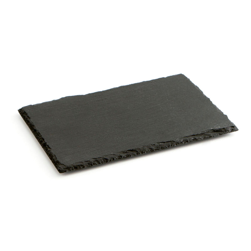 Slate Effect Ceramic Tray Quid Gastro Fun Black (20 x 13 cm)