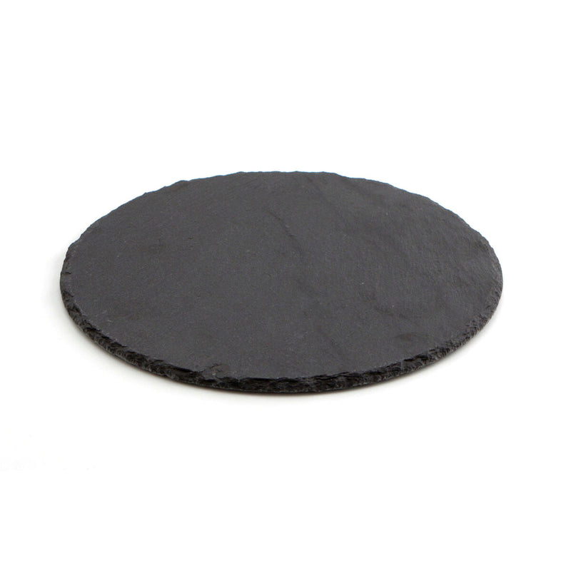 Slate Effect Ceramic Tray Quid Select Circular Black (25 cm)