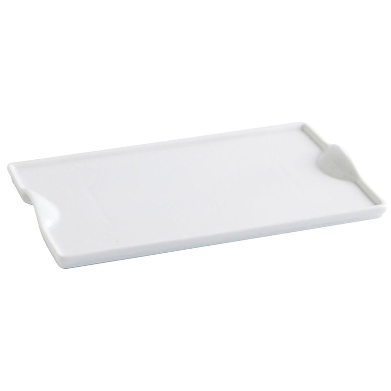 Snack tray Quid Gastro Fun Ceramic White (25,5 x 15,5 cm)