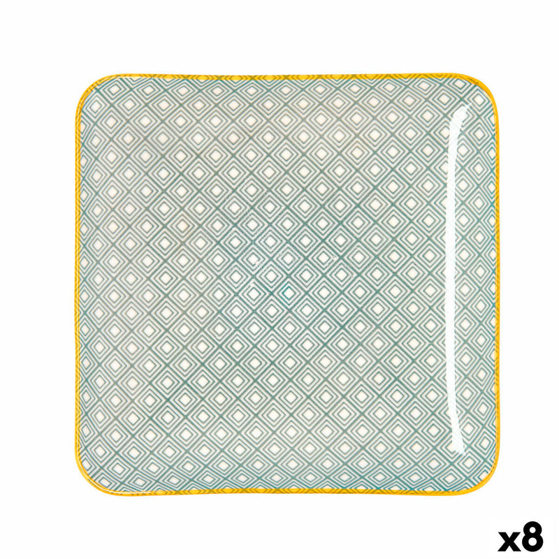 Snack tray Quid Pippa Squared Ceramic Multicolour (21 x 21