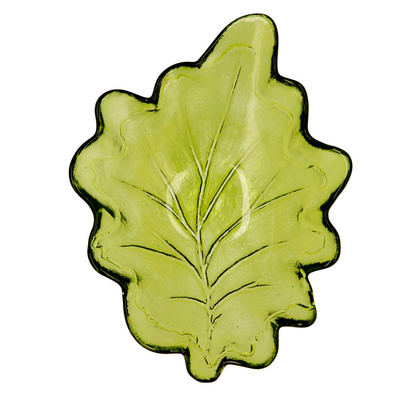 Snack tray Quid Sheet Green Glass (19 x 14 x 4 cm) (Pack 6x)