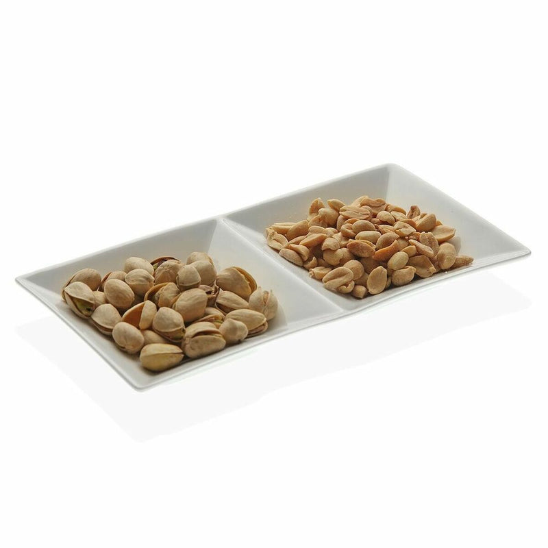 Snack tray Versa Ceramic Porcelain (23 x 11 x 3 cm)