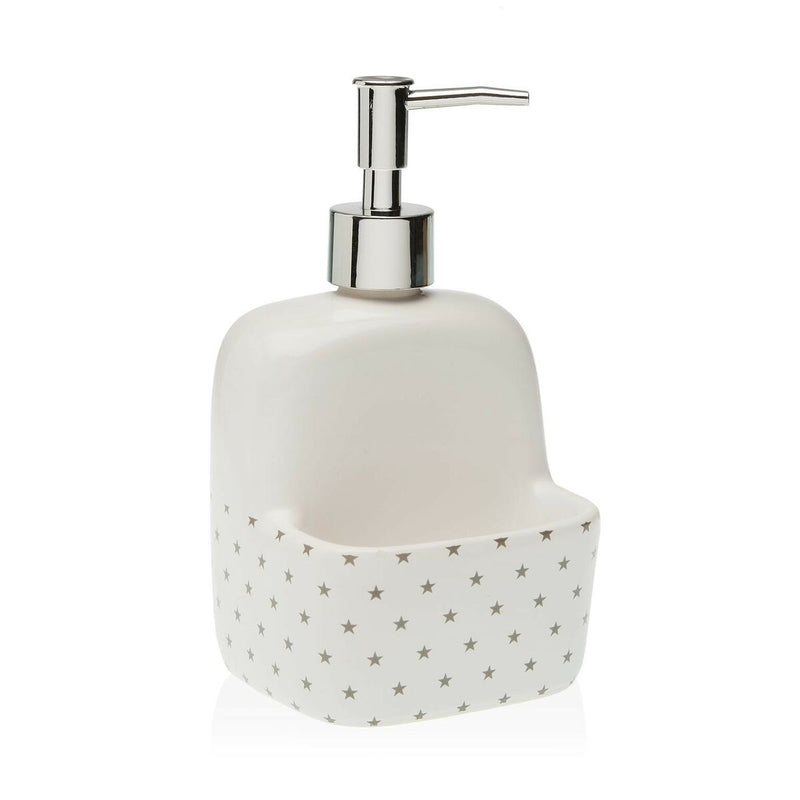 Soap Dispenser Versa Stars Ceramic (9,4 x 17,8 x 10,5 cm)