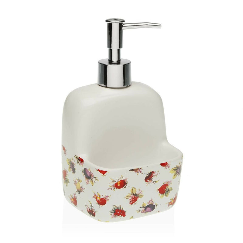 Soap Dispenser Versa Strawberry Ceramic (9,4 x 17,8 x 10,5 cm)