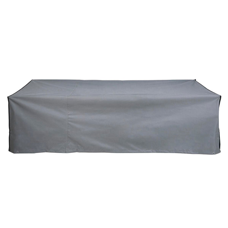 Sofa Cover DKD Home Decor Black Aluminium Dark grey (205 x 80 x 60 cm)