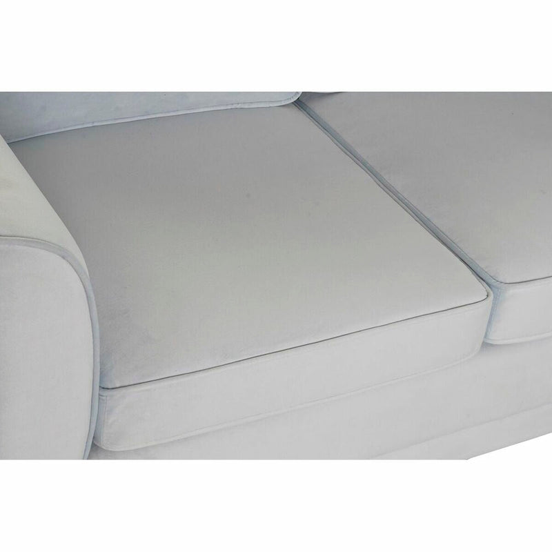 Sofa DKD Home Decor Wood Polyester Celeste (136 x 76 x 82 cm)