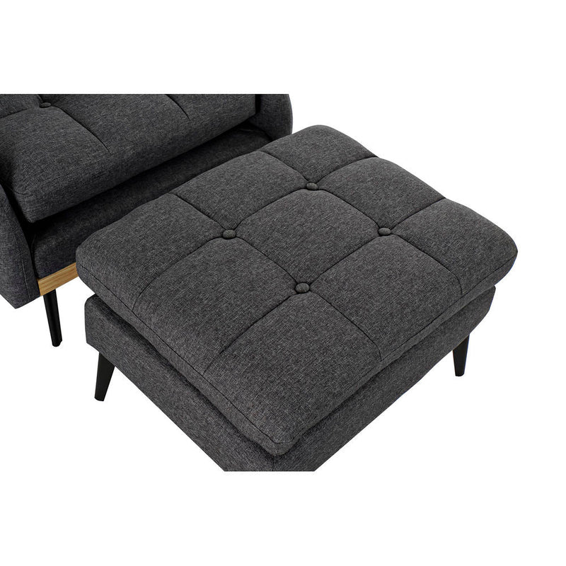 Sofabed DKD Home Decor Polyester Metal (74 x 165 x 41 cm) (74 x 85 x 90 cm)
