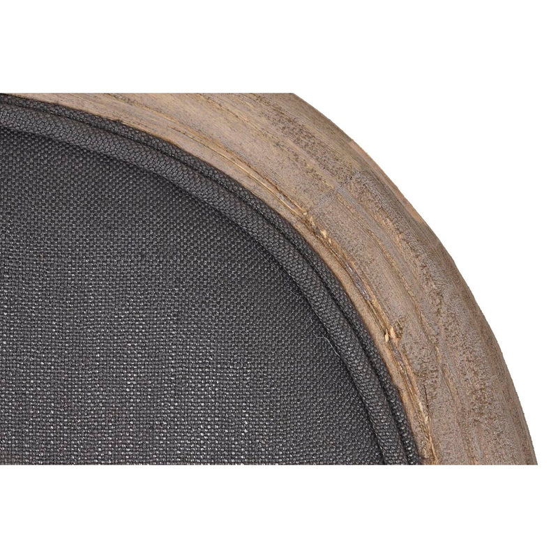 Stool DKD Home Decor Fir Linen Dark grey (48 x 42 x 121 cm)