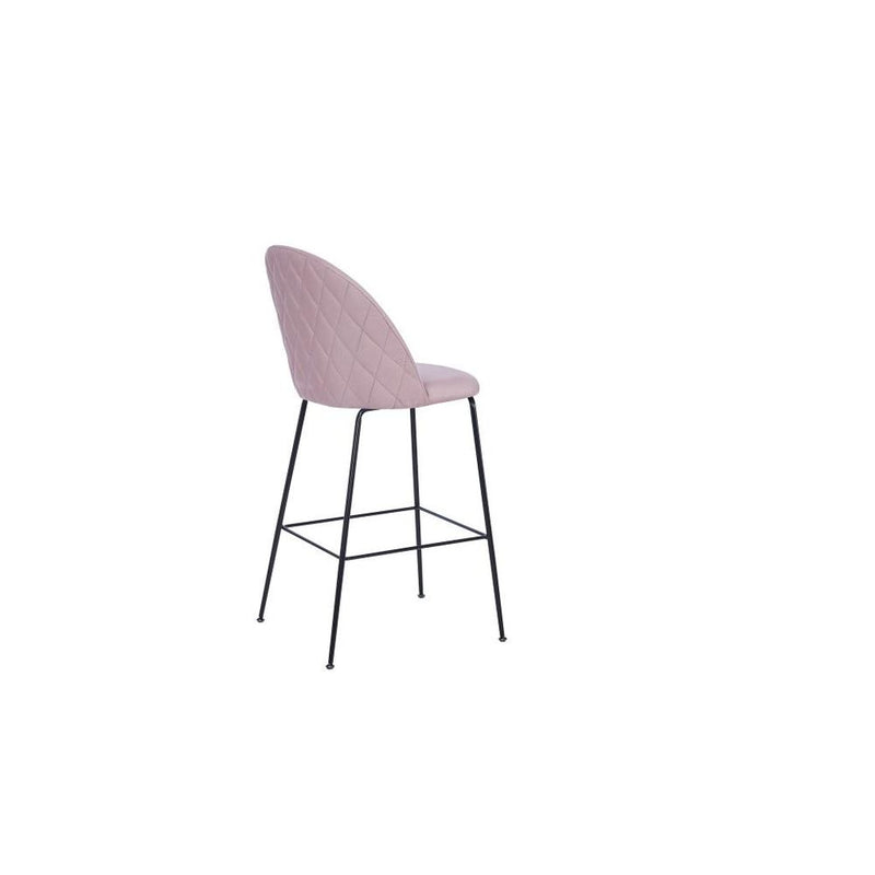 Stool DKD Home Decor Pink Polyester Metal (55 x 50 x 110 cm)