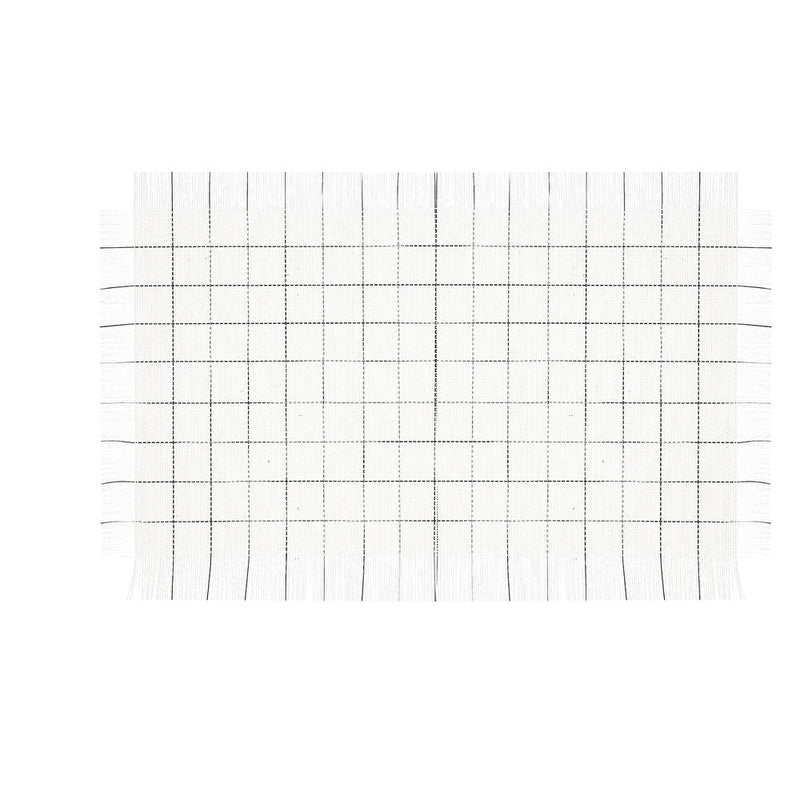 Table Mat Bidasoa Ikonic White PVC (47,5 x 29,5 cm) (Pack 12x)