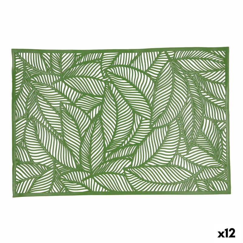 Table Mat Quid Habitat Sheets Green Textile (30 x 45 cm) (Pack 12x)