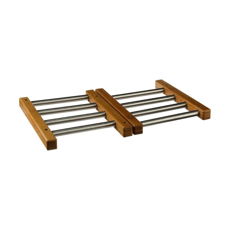 Table Mat Secret de Gourmet Stainless steel Bamboo Extendable (35,2 x 22,2 x 2 cm)