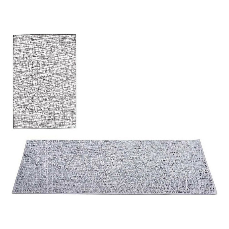 Table Mat Silver Plastic (30 x 45 cm)