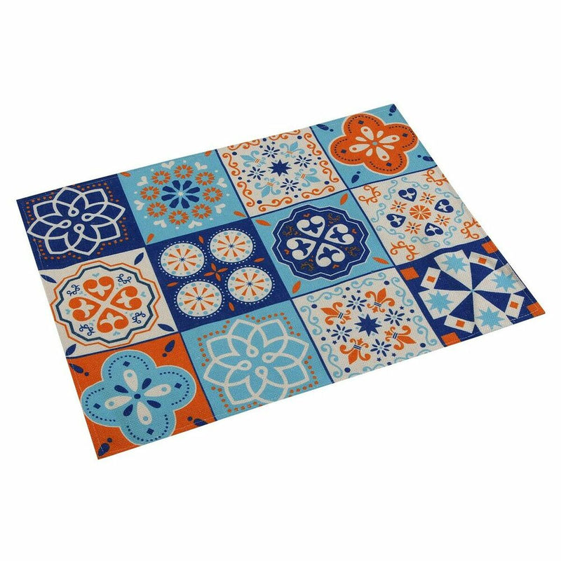 Table Mat Versa Mosaic Orange Polyester (36 x 0,5 x 48 cm)