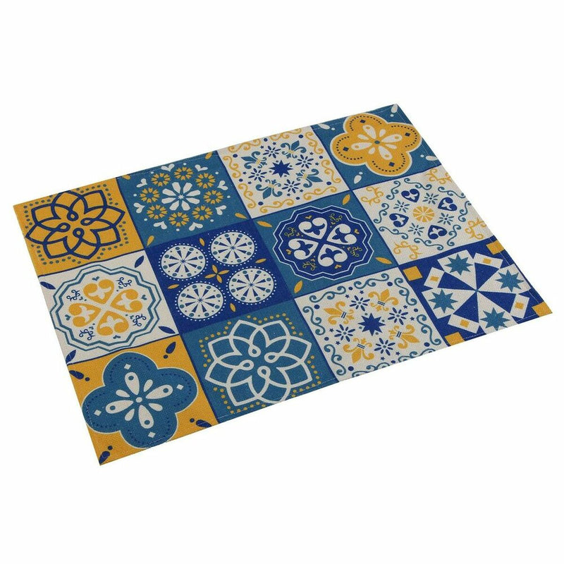 Table Mat Versa Mosaic Yellow Polyester (36 x 0,5 x 48 cm)
