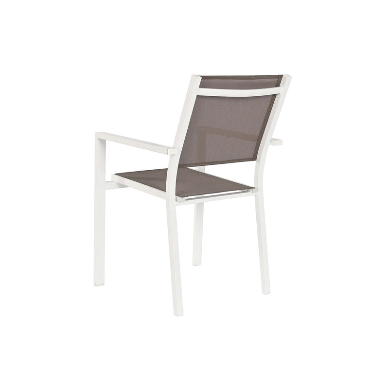 Table set with 6 chairs DKD Home Decor Exterior Aluminium (180 x 90 x 75 cm)
