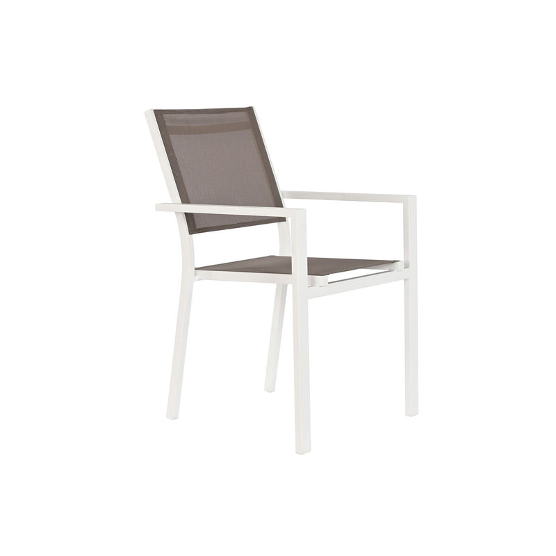 Table set with 6 chairs DKD Home Decor Exterior Aluminium (180 x 90 x 75 cm)