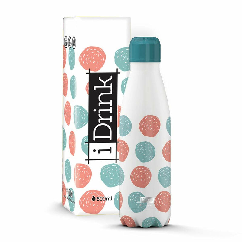 Thermal Bottle iTotal Dots White Stainless steel (500 ml) -