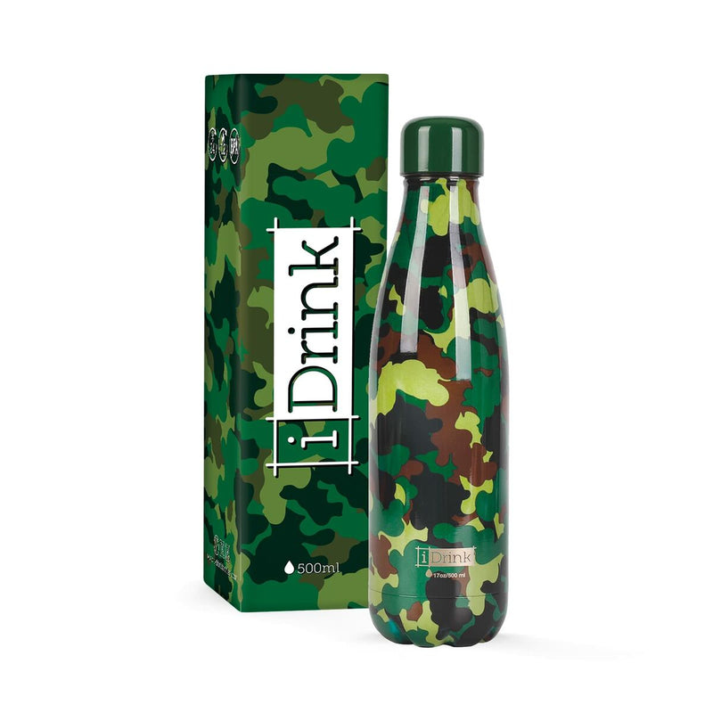 Thermal Bottle iTotal Green Camouflage Stainless steel (500