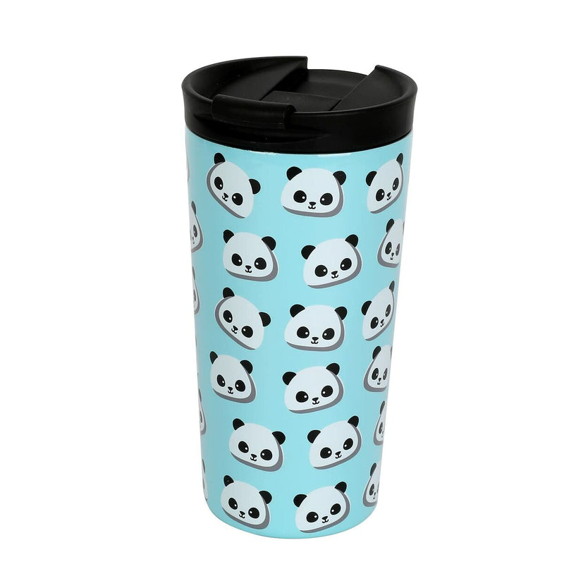 Thermal Cup with Lid iTotal Blue Panda bear Double wall