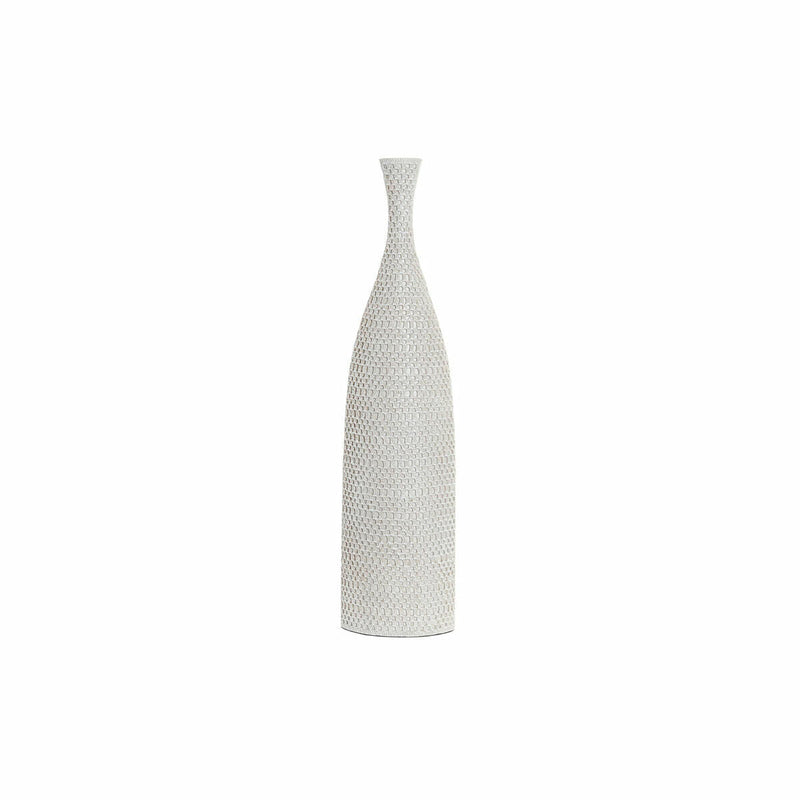 Vase DKD Home Decor Beige White Resin Modern (16 x 11 x 66 cm) (2 Units)