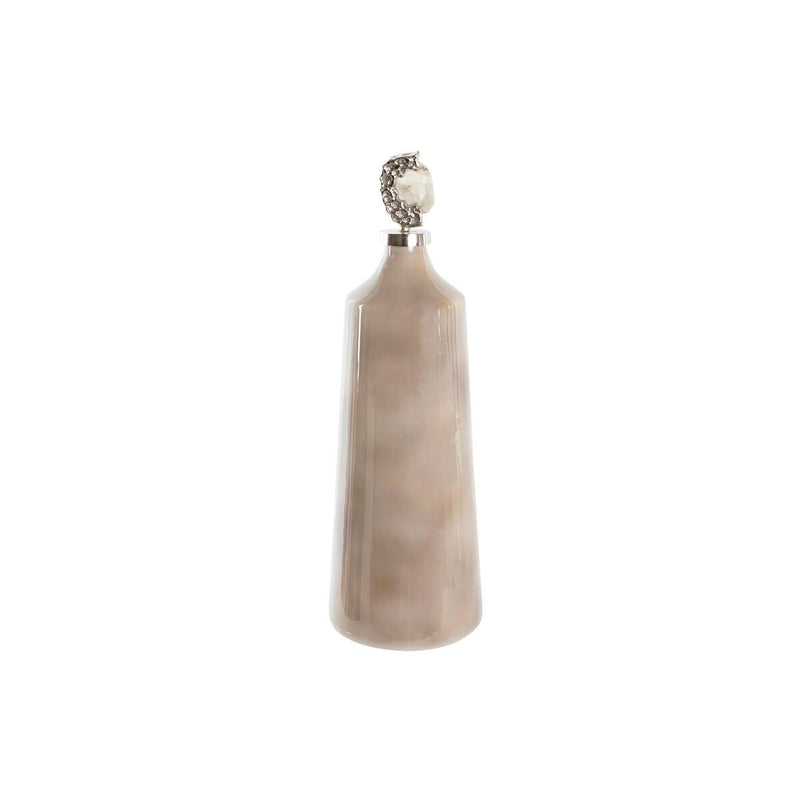 Vase DKD Home Decor Crystal Pink Stone (19 x 19 x 59 cm)