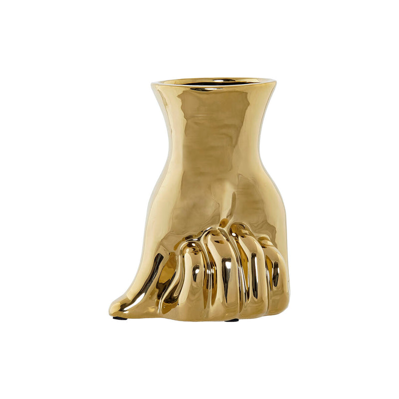 Vase DKD Home Decor Golden Stoneware (17 x 12 x 21 cm)