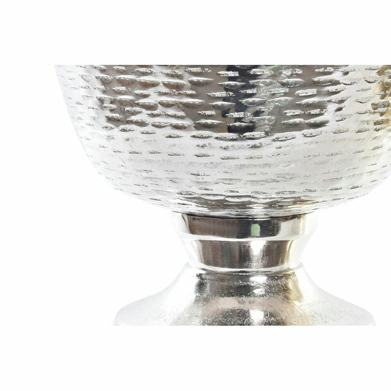 Vase DKD Home Decor Golden Wineglass Champagne Silver Aluminium Modern (2 Units) (30 x 30 x 23 cm)