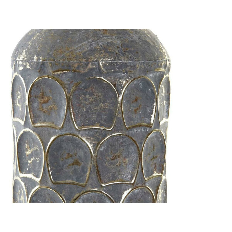 Vase DKD Home Decor Grey Metal Oriental (19 x 19 x 47 cm)