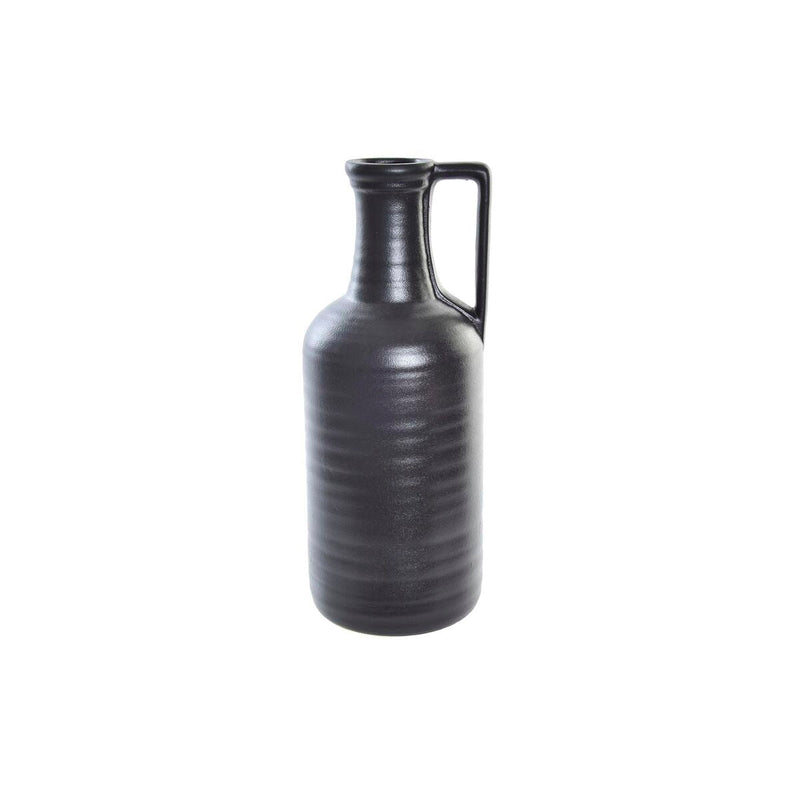 Vase DKD Home Decor Porcelain Black Modern (13 x 13 x 32 cm)
