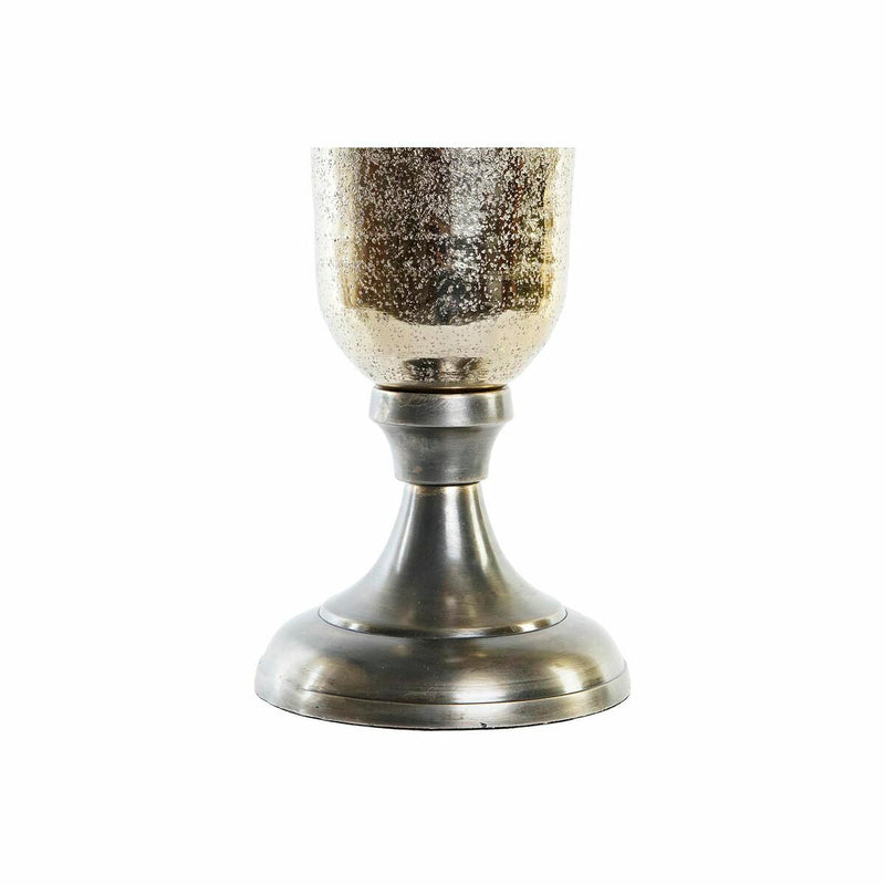 Vase DKD Home Decor Silver Golden Aluminium Modern (20 x 20 x 51 cm) (2 Units)