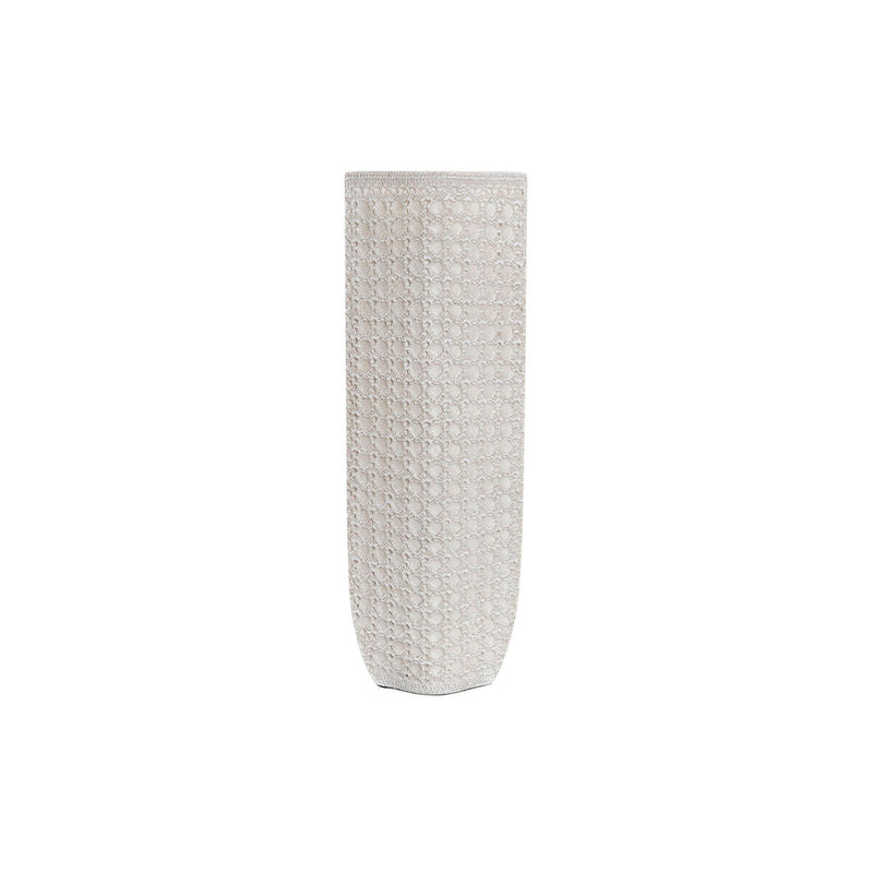 Vase DKD Home Decor White Resin Modern (17 x 10 x 47 cm)